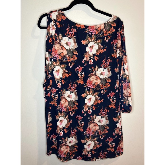 Lulus Mini Long Sleeve Floral Dress with open Sleeves Size Small - Picture 5 of 9